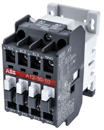 1SBL161001R8810, ABB 3 Pole Contactor - 27 A, 230 V ac Coil, A Line, 3NO, 5.5 kW, Контактор