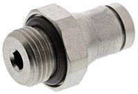3601 04 10, Legris Threaded-to-Tube Pneumatic Fitting G 1/8 to Push In 4 mm, LF3600 Series, 20 bar, Переходник