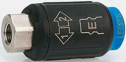 9414E07 13, Legris Pneumatic Quick Connect Coupling Reinforced Polymer 1/4 in Threaded, Муфта