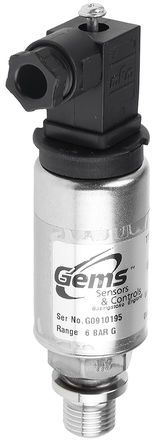 22ISBGA6000ABUA002, Gems Sensors Pressure Sensor for Fluid, Gas , 6bar Max Pressure Reading Analogue, Датчик давления