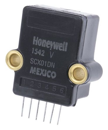 SCX01DN, Honeywell Differential for Pneumatic Fluid Pressure Sensor, 1psi Max Pressure Reading , 20 V dc, Датчик давления