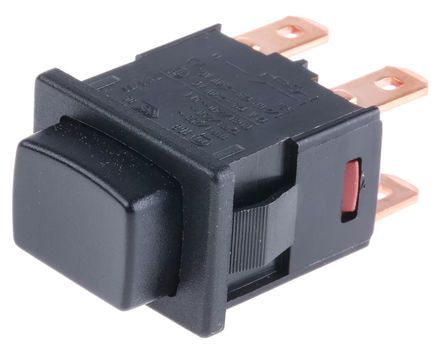 1684.1101, Marquardt Double Pole Double Throw (DPDT) Latching Push Button Switch, 12.9 x 19.2mm, Panel Mount, 230V, Кнопочный переключатель