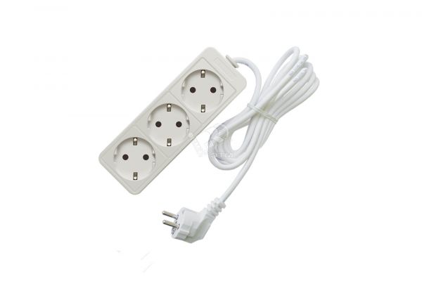 Удлинитель бытовой Союз 3500 Вт с заземлением 3 гнезда ПВС 10м