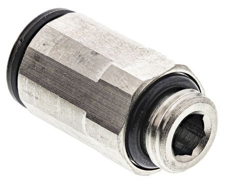 3101 08 60, Legris Threaded-to-Tube Pneumatic Fitting M10 to Push In 8 mm, LF3000 Series, 20 bar, Переходник