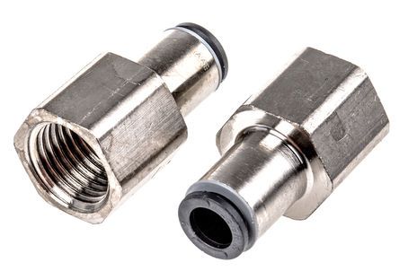 3114 06 13, Legris Threaded-to-Tube Pneumatic Fitting G 1/4 to Push In 6 mm, LF3000 Series, 20 bar, Переходник