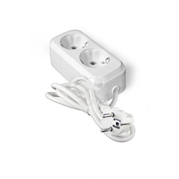 Удлинитель бытовой У10-553 ПВС 3-0.75 2 гнезда, 2м