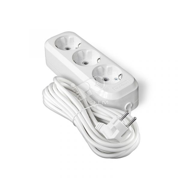 Удлинитель бытовой У10-554 ПВС 3-0.75 3 гнезда, 7м