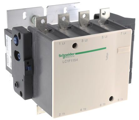 LC1F1154, Schneider Electric 4 Pole Contactor - 115 A TeSys F, 4NO, Контактор