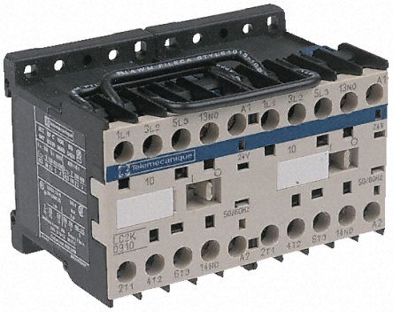 LP5K0910BW3, Schneider Electric 3 Pole Reversing Reversing Contactor - 9 A, 24 V dc Coil, TeSys K, 3NO, 4 kW, Контактор