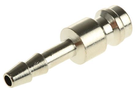 021 HU 04N, RS PRO Pneumatic Quick Connect Coupling Brass 4mm Hose Barb, Муфта