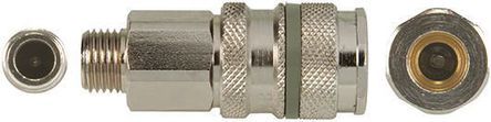 023 EG 21, RS PRO Pneumatic Quick Connect Coupling Brass 1/2 in Threaded, Муфта