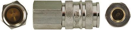 027 DG 26, RS PRO Pneumatic Quick Connect Coupling Brass 3/4 in Threaded, Муфта