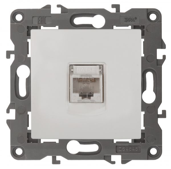 Розетка RJ45, Эра Elegance, белый, 14-3107-01