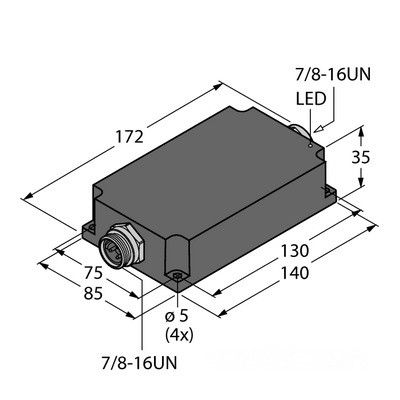PSU67-11-2440/M Компактный источник питания в корпусе с защитой IP67 Выходное напряжение 24 В =, выходной ток - 3,8 A
