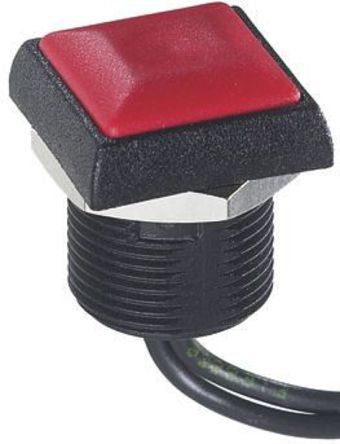 IRC3F462, APEM Single Pole Single Throw (SPST) Momentary Push Button Switch, IP67, 16 (Dia.)mm, Panel Mount, 250V ac, Кнопочный переключатель