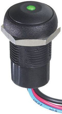 IRR3F422LOG, APEM Single Pole Single Throw (SPST) Momentary Green LED Push Button Switch, IP67, 16 (Dia.)mm, Panel Mount, 250V ac, Кнопочный переключатель