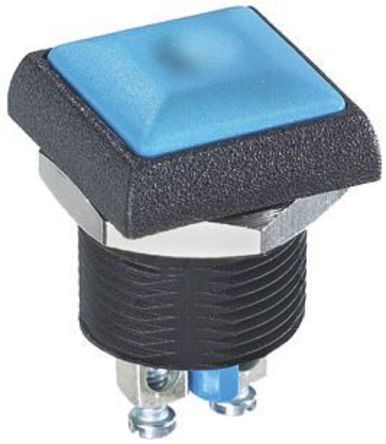 IRC3V212, APEM Single Pole Single Throw (SPST) Momentary Push Button Switch, IP67, 16 (Dia.)mm, Panel Mount, 250V ac, Кнопочный переключатель
