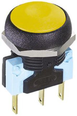 IRR7Z222, APEM Single Pole Double Throw (SPDT) Momentary Push Button Switch, IP67, 16 (Dia.)mm, Panel Mount, 250V ac, Кнопочный переключатель