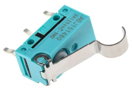 ABJ151460, Panasonic SPDT Simulated Roller Lever Microswitch, 2 A @ 30 V dc, Микропереключатель
