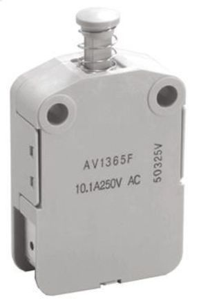 AV13653F, Panasonic DPDT-NO Safety Interlock Switch, 10.1 A @ 250 V ac, Кнопочный переключатель