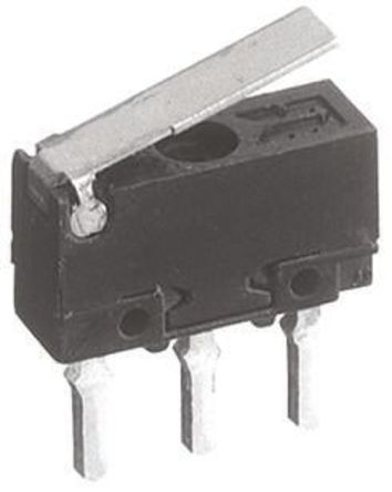AV4424, Panasonic SPDT Hinge Lever Microswitch, 500 mA @ 30 V dc, Микропереключатель