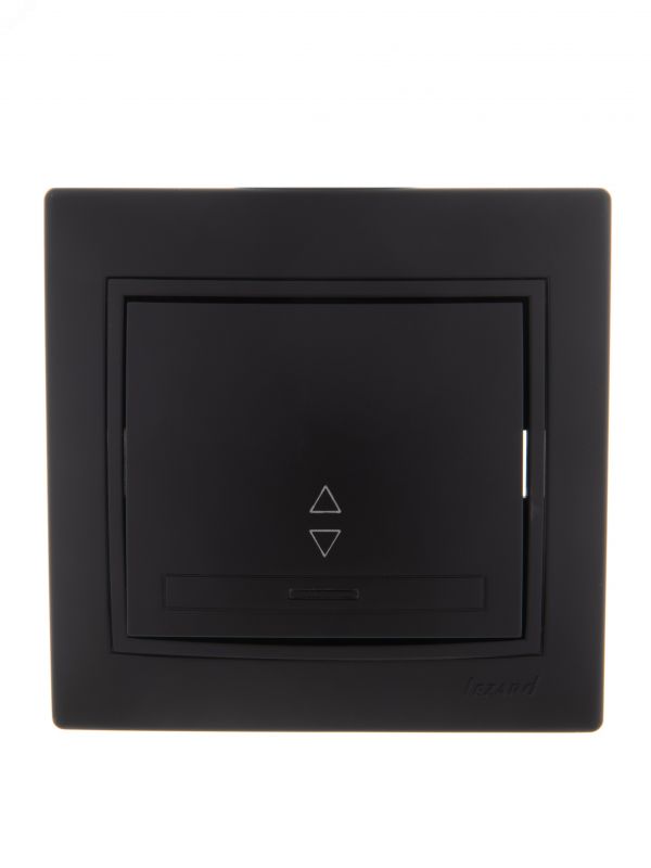 MIRA Выключатель проходной чёрный бархат со вставкой (10шт/120шт)