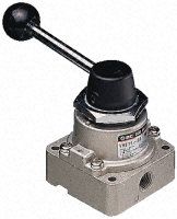 VH211-F02, SMC Handle 4/3 Pneumatic Manual Control Valve VH Series, Клапан