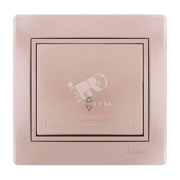 Мира Выключатель проходной жемчужно-белый перламутр со вставкой