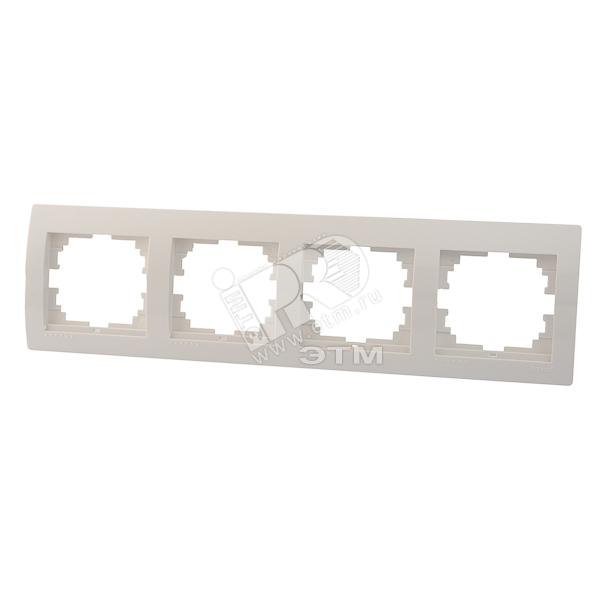 DERIY Рамка х4 гориз. белый