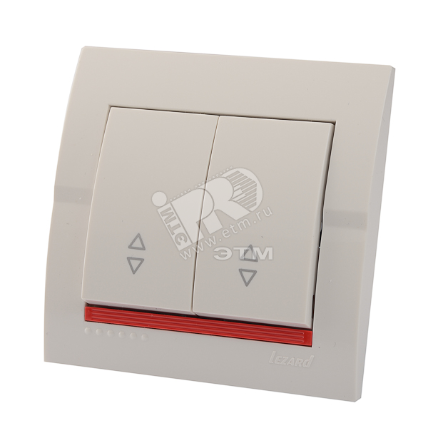 DERIY Выключатель проходной х2 ПБТ белый