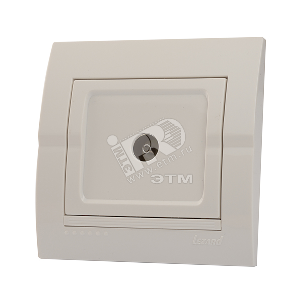 DERIY Розетка ТВ прох. белый