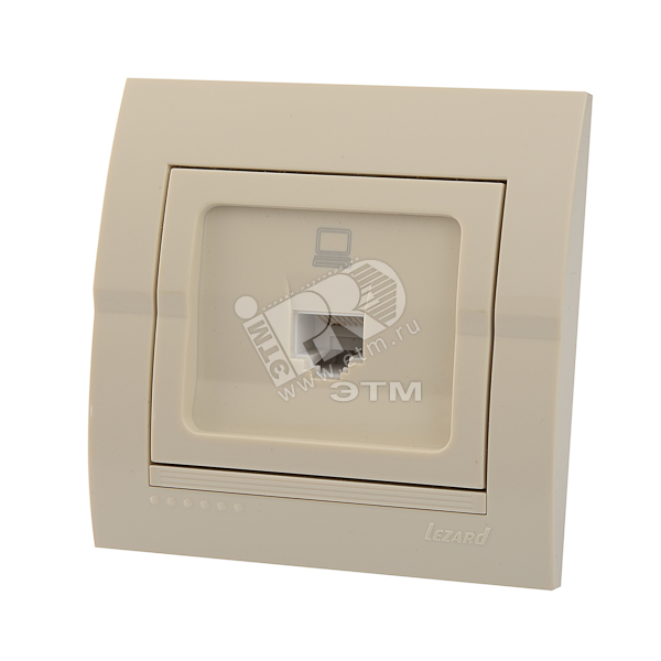 DERIY Розетка RJ45 крем