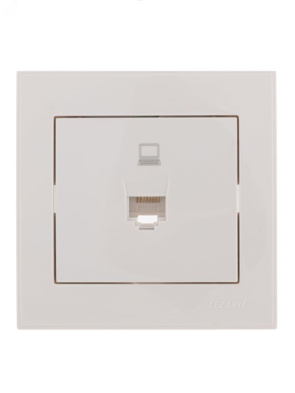 Розетка RAIN компьютерная белая