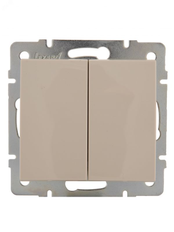 Выключатель RAIN двойной крем механизм