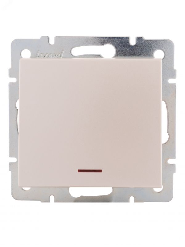 Выключатель RAIN с подсветкой жемчужно-белый перламутр механизм