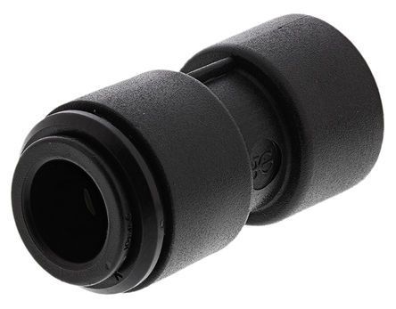 PM201006E, John Guest Tube-to-Tube PM Pneumatic Straight Tube-to-Tube Adapter, Push In 10 mm to Push In 6 mm, Переходник