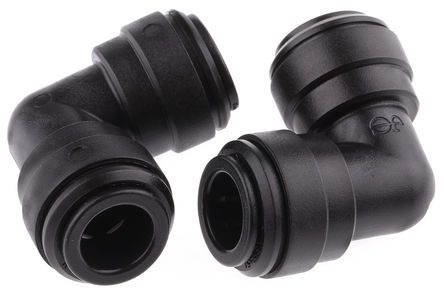 PM0310E, John Guest Pneumatic Elbow Tube-to-Tube Adapter Push In 10 mm to Push In 10 mm, Переходник