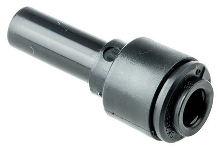PM060806E, John Guest Tube-to-Tube PM Pneumatic Straight Tube-to-Tube Adapter, Plug In 8 mm to Push In 6 mm, Переходник