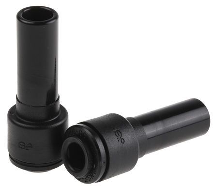 PM061006E, John Guest Tube-to-Tube PM Pneumatic Straight Tube-to-Tube Adapter, Plug In 10 mm to Push In 6 mm, Переходник