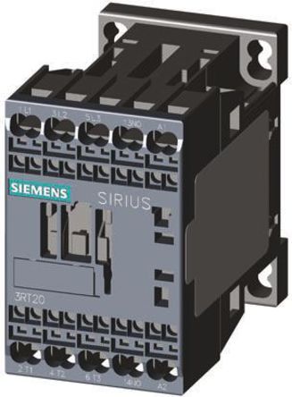 3RT2028-2AB00, Siemens 3 Pole Contactor - 38 A, 24 V ac Coil, SIRIUS Innovation, 3NO, 18.5 kW, Контактор