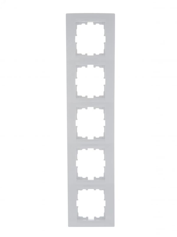 KARINA Рамка 5-ая горизонтальная б/вст белая (10шт/120шт)