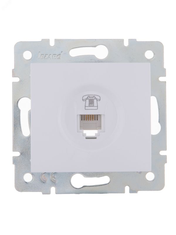 KARINA Розетка телефонная евро белая (10шт/120шт)