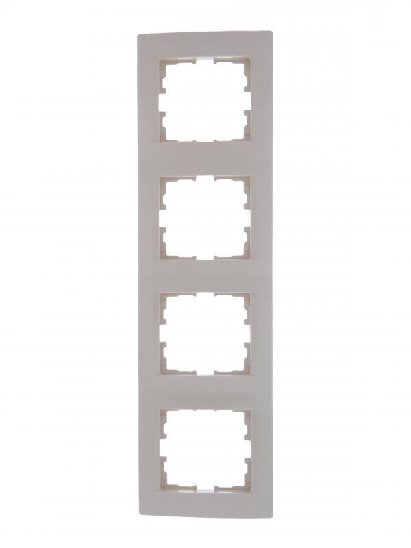 KARINA Рамка 4-ая вертикальная б/вст крем (10шт/120шт)