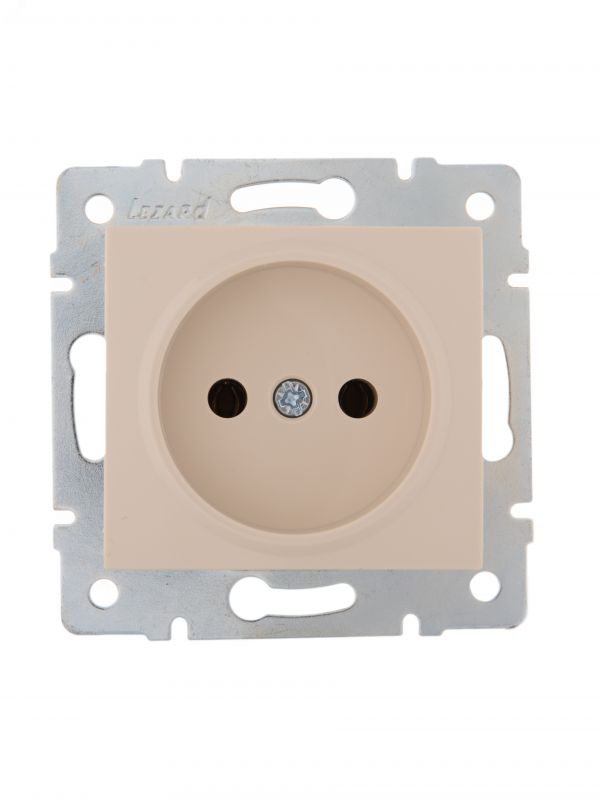 KARINA Розетка б/з керамика крем (10шт/120шт)