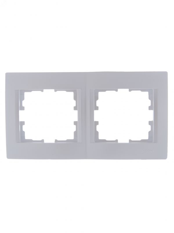 KARINA Рамка 2-ая горизонтальная б/вст жемчужно-белый перламутр (10шт/120шт)