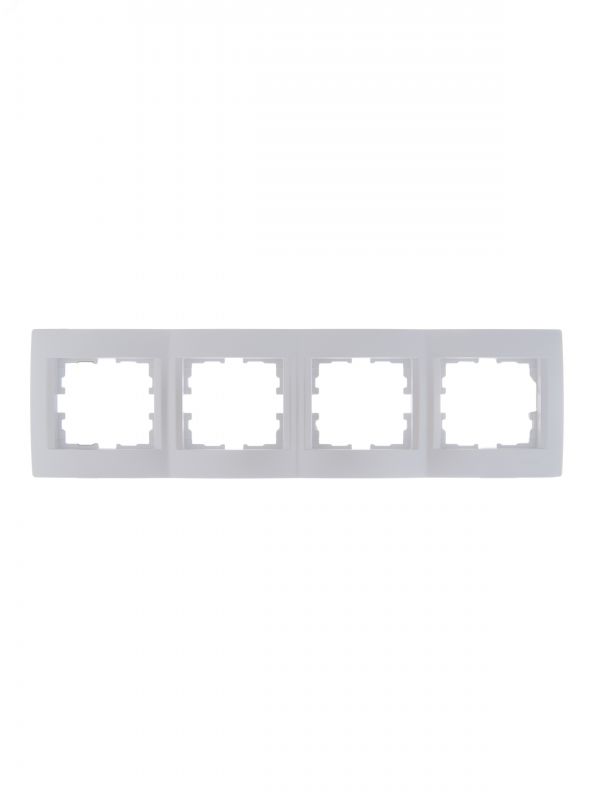 KARINA Рамка 4-ая горизонтальная б/вст жемчужно-белый перламутр (10шт/120шт)