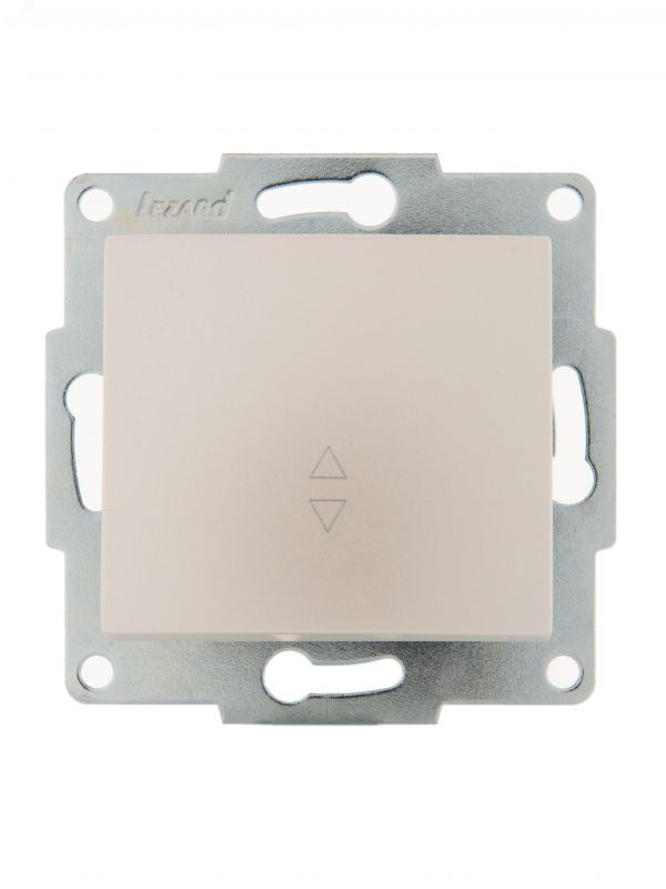 KARINA Выключатель проходной жемчужно-белый перламутр (10шт/120шт)