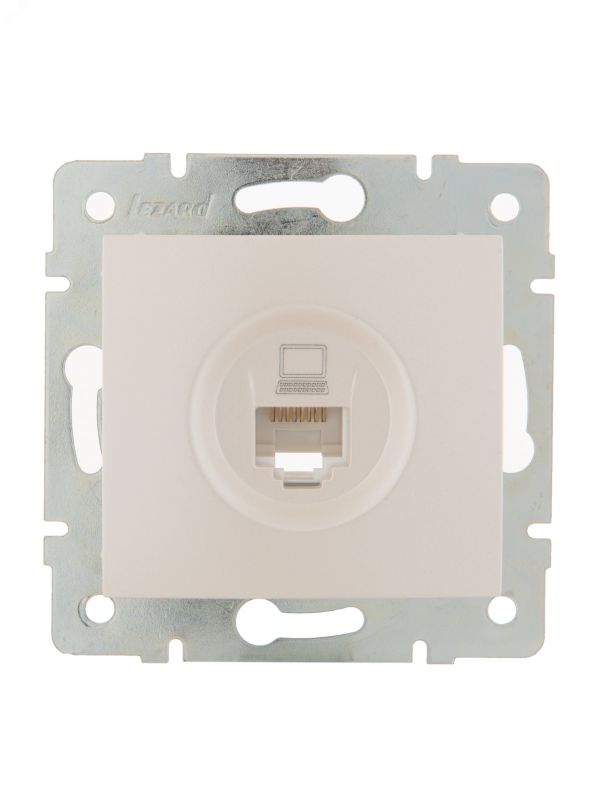 KARINA Розетка компьютерная жемчужно-белый перламутр (10шт/120шт)