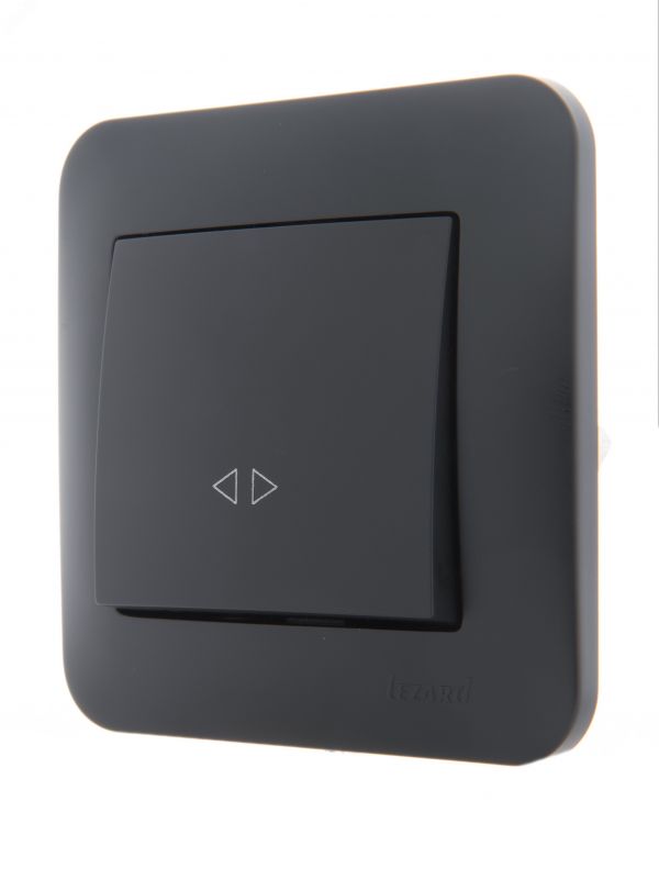 KARINA Выключатель промежуточный чёрный бархат (10шт/120шт)