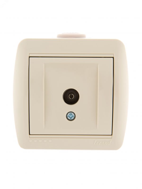 Ната Розетка ТВ оконечная крем